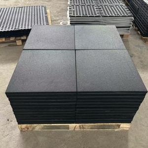 Guangdong Factory Gym Rubber Flooring Shock Absorption Tile