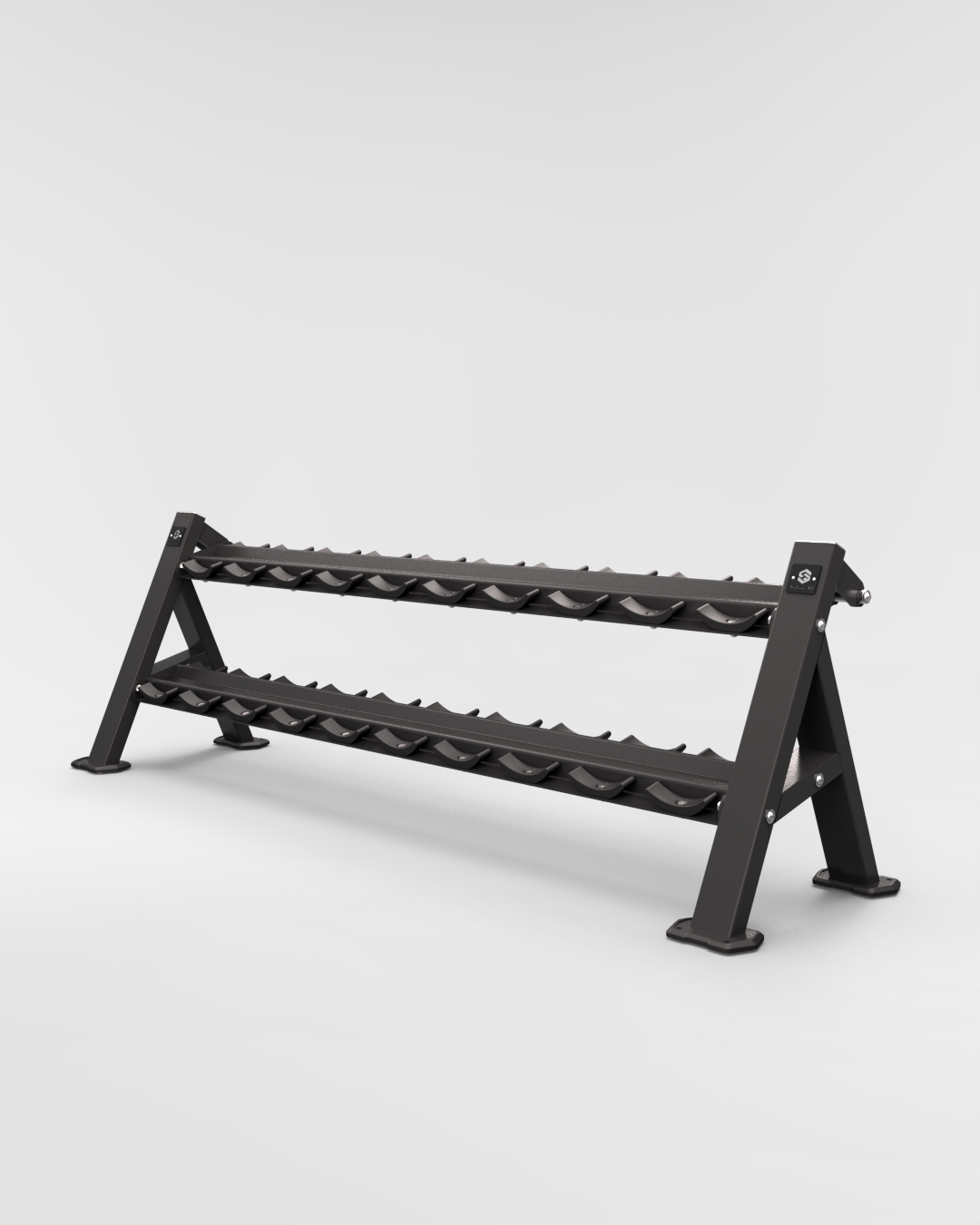 Skelcore 2-Tier Commercial Dumbbell Rack SK-WRK-02