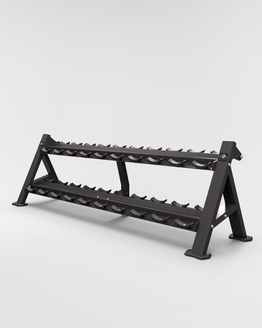 Skelcore Heavy-Duty 2-Tier Dumbbell Rack SK-WRK-02-HD