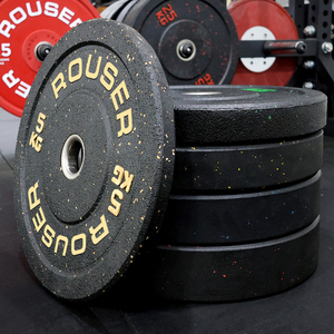 Colorful Recycled Crumb Rubber Bumper Weight Plates